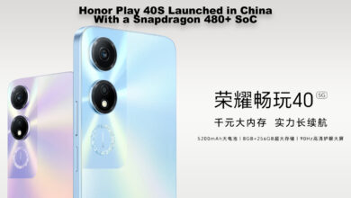 Honor Play 40S Launched in China With a Snapdragon 480+ SoC