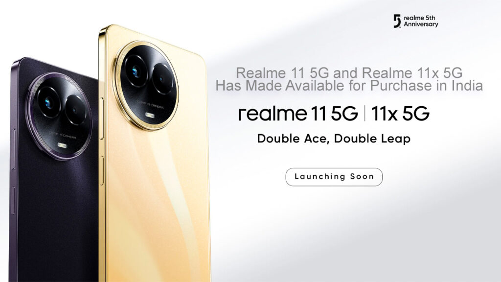 Realme 11 5G and Realme 11x 5G Has Made Available for Purchase in India