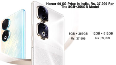 Honor 90 5G Price In India, Rs. 37,999 For The 8GB+256GB Model