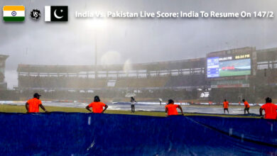 India Vs. Pakistan Live Score: India To Resume On 147/2